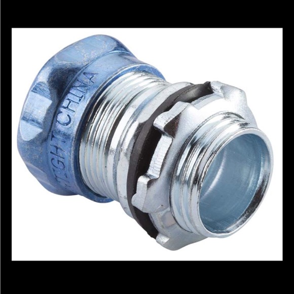 Halex 62511 EMT Rain Tight Conduit Connector Steel 1” Electrical Metallic Tube - Picture 2 of 2